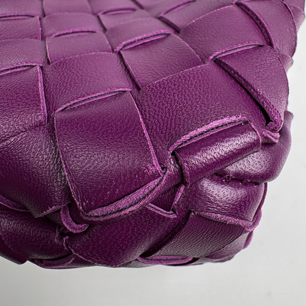 Bottega Veneta Campana Intrecciato Tote Leather Purple — view 4