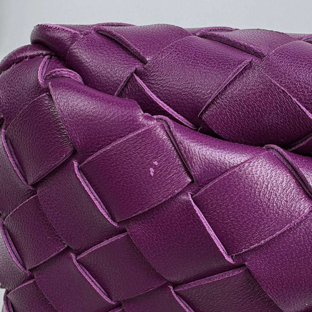 Bottega Veneta Campana Intrecciato Tote Leather Purple — view 3