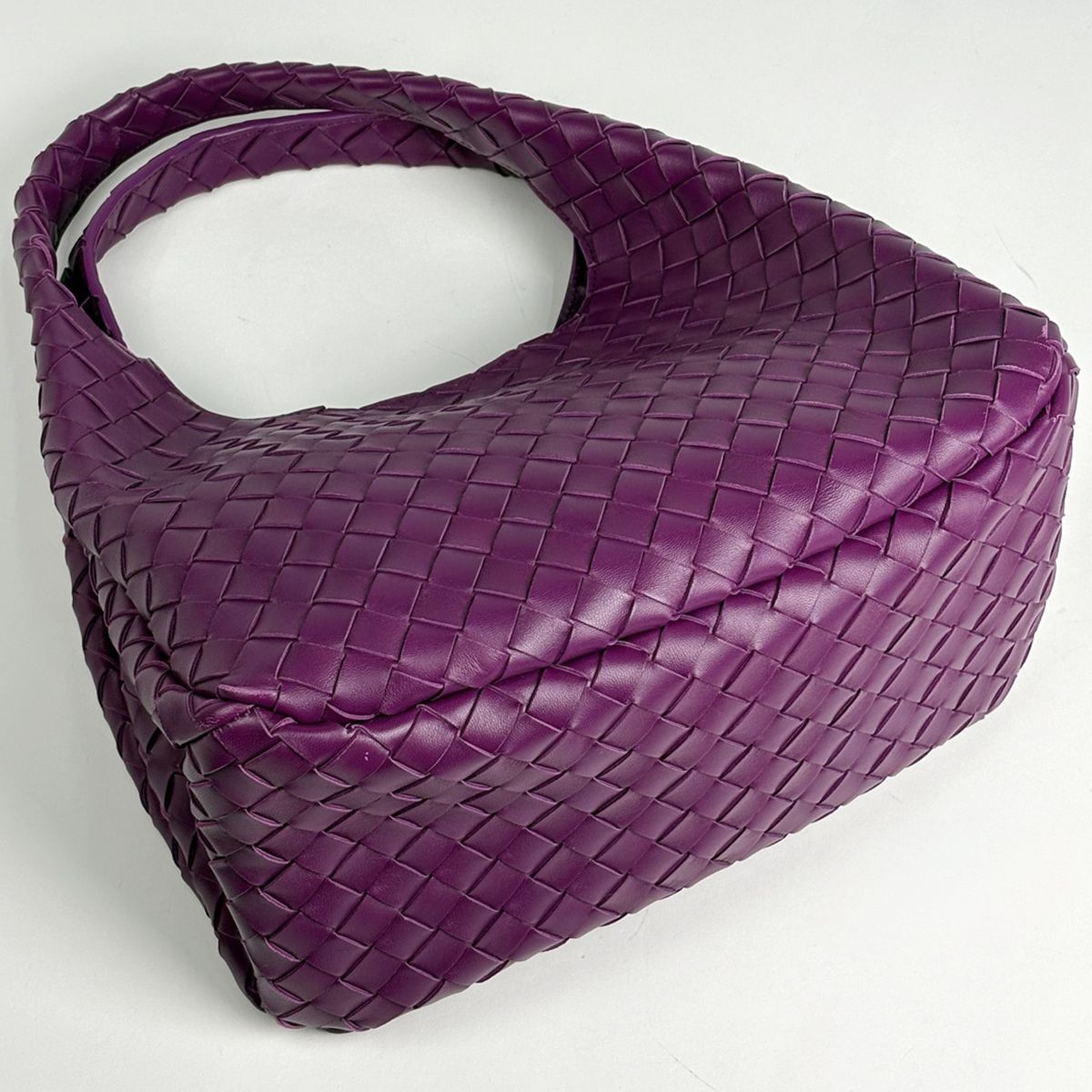 Bottega Veneta Campana Intrecciato Tote Leather Purple — view 2