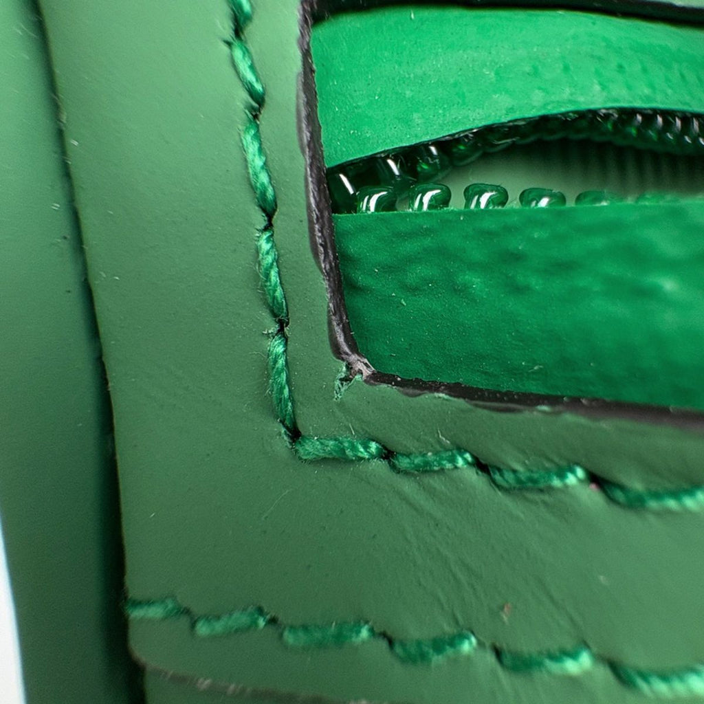 Gucci GG Rubber Effect Mini Shoulder Bag Leather Green — view 7