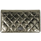 Chanel Bifold Wallet Quilted Leather Gold