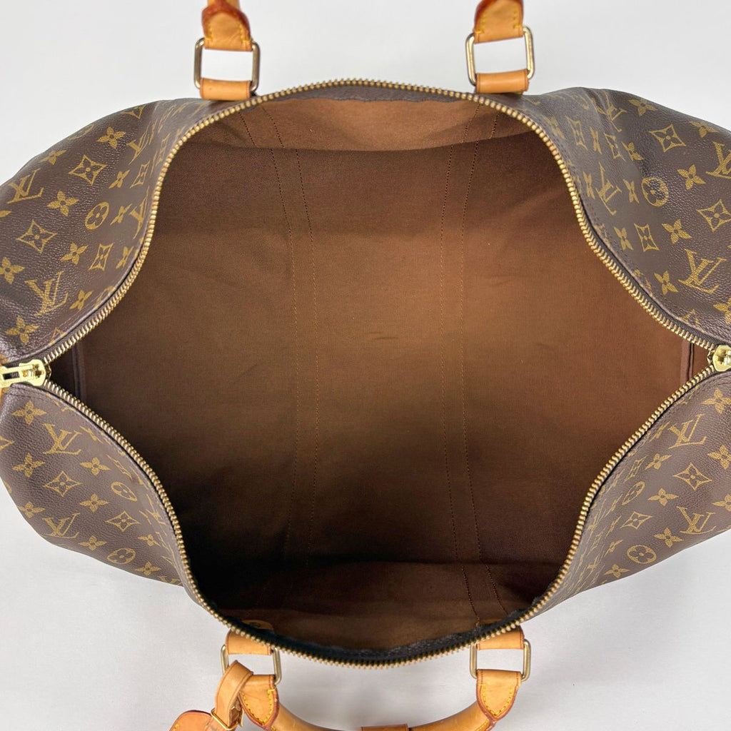 Louis Vuitton Keepall 55 Boston Bag Monogram Brown — view 9