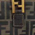 Fendi Zucca Pattern Handbag Canvas Brown — view 4