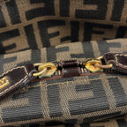 Fendi Zucca Pattern Handbag Canvas Brown — view 6