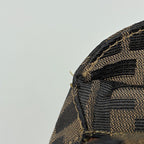 Fendi Zucca Pattern Handbag Canvas Brown — view 5