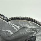 Chanel CC Logo Chain Shoulder Bag Enamel Patent Leather Black — view 8