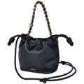 Loewe Logo Handbag 2-Way Flamenco Leather Black