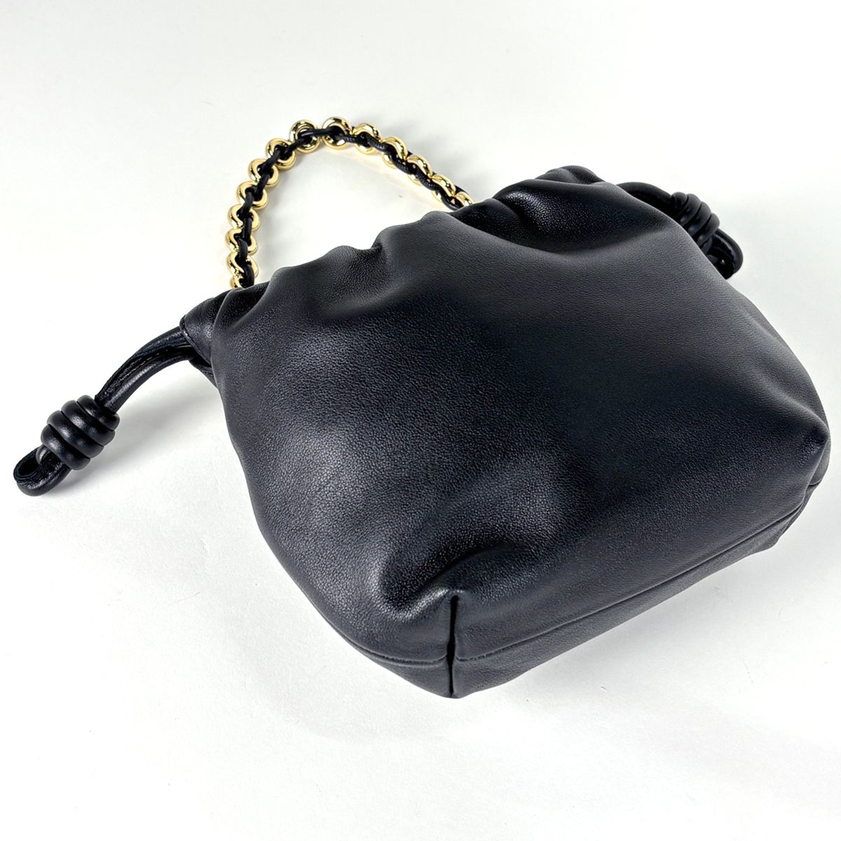Loewe Logo Handbag 2-Way Flamenco Leather Black — view 2
