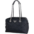 Prada Chain Tote Quilted Nylon Nero