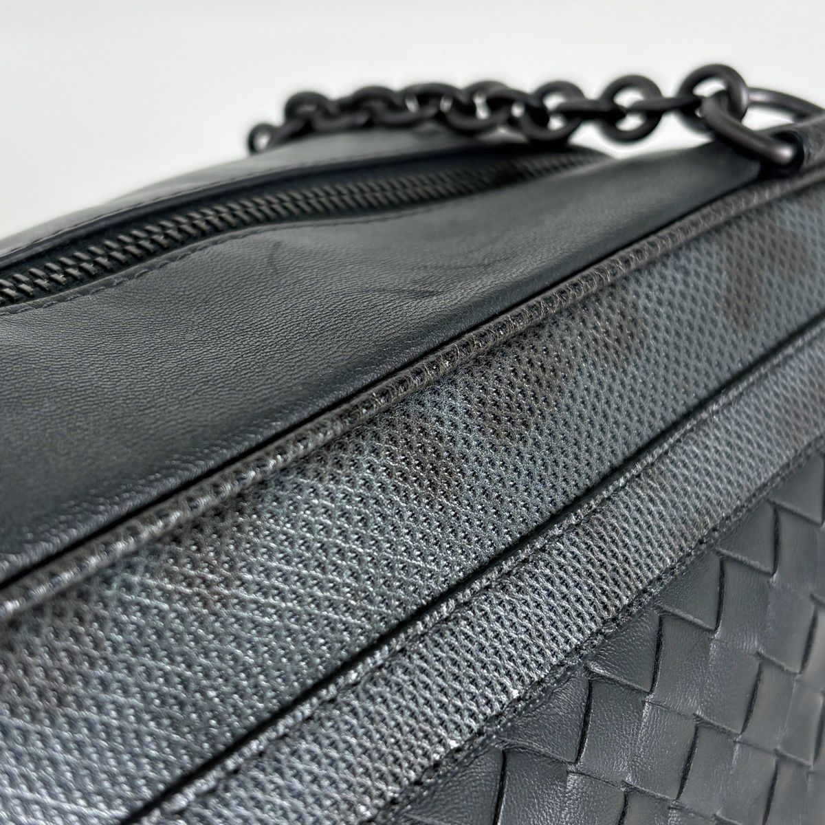 Bottega Veneta Intrecciato Chain Tote Leather Dark Green — view 5