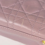 Dior Cannage Mini Handbag Leather Pink — view 4