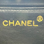 Chanel CC Logo Stitch Chain Leather Black Shoulder Bag Gold — view 4