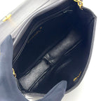 Chanel CC Logo Stitch Chain Leather Black Shoulder Bag Gold — view 3