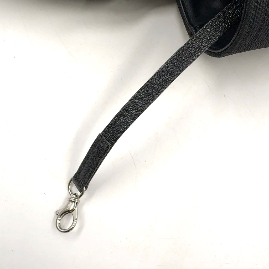 Chanel Paris Biarritz PM Leather Canvas Tote Silver — view 8