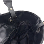 Chanel Paris Biarritz PM Leather Canvas Tote Silver — view 9