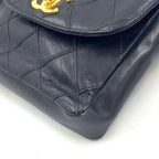 Chanel Quilted Turnlock Waist Pouch Belt Bag Unknown Lambskin Black Gold — view 7