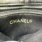Chanel Quilted Turnlock Waist Pouch Belt Bag Unknown Lambskin Black Gold — view 4