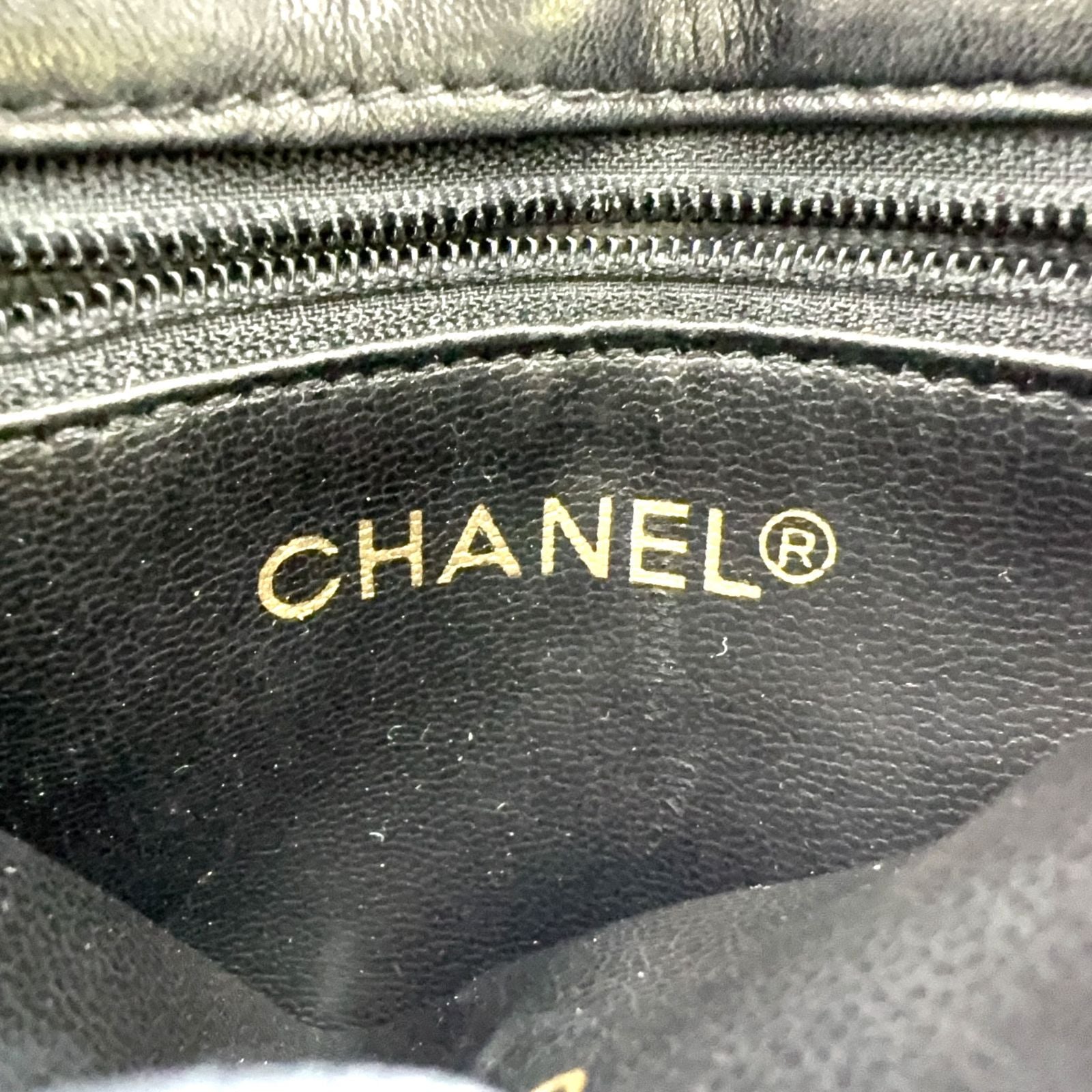 Chanel Quilted Turnlock Waist Pouch Belt Bag Unknown Lambskin Black Gold — view 4