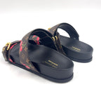 Louis Vuitton LV TM Bondia Line Mules Leather Rubber Brown Black Red Sandals — view 6