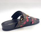 Louis Vuitton LV TM Bondia Line Mules Leather Rubber Brown Black Red Sandals — view 9
