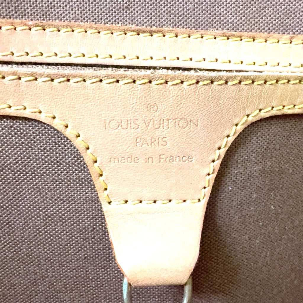 Louis Vuitton Ellipse MM Monogram Leather Brown Handbag Gold — view 4
