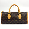 Louis Vuitton Popincourt Monogram Leather Brown Light Handbag Gold