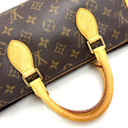 Louis Vuitton Popincourt Monogram Leather Brown Light Handbag Gold — view 7