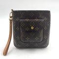 Louis Vuitton Partition Monogram Leather Brown Light Pouch Gold