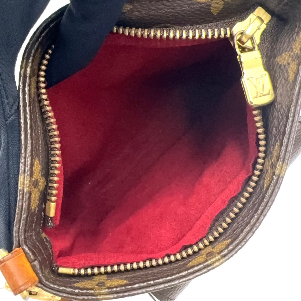 Louis Vuitton Partition Monogram Leather Brown Light Pouch Gold — view 3