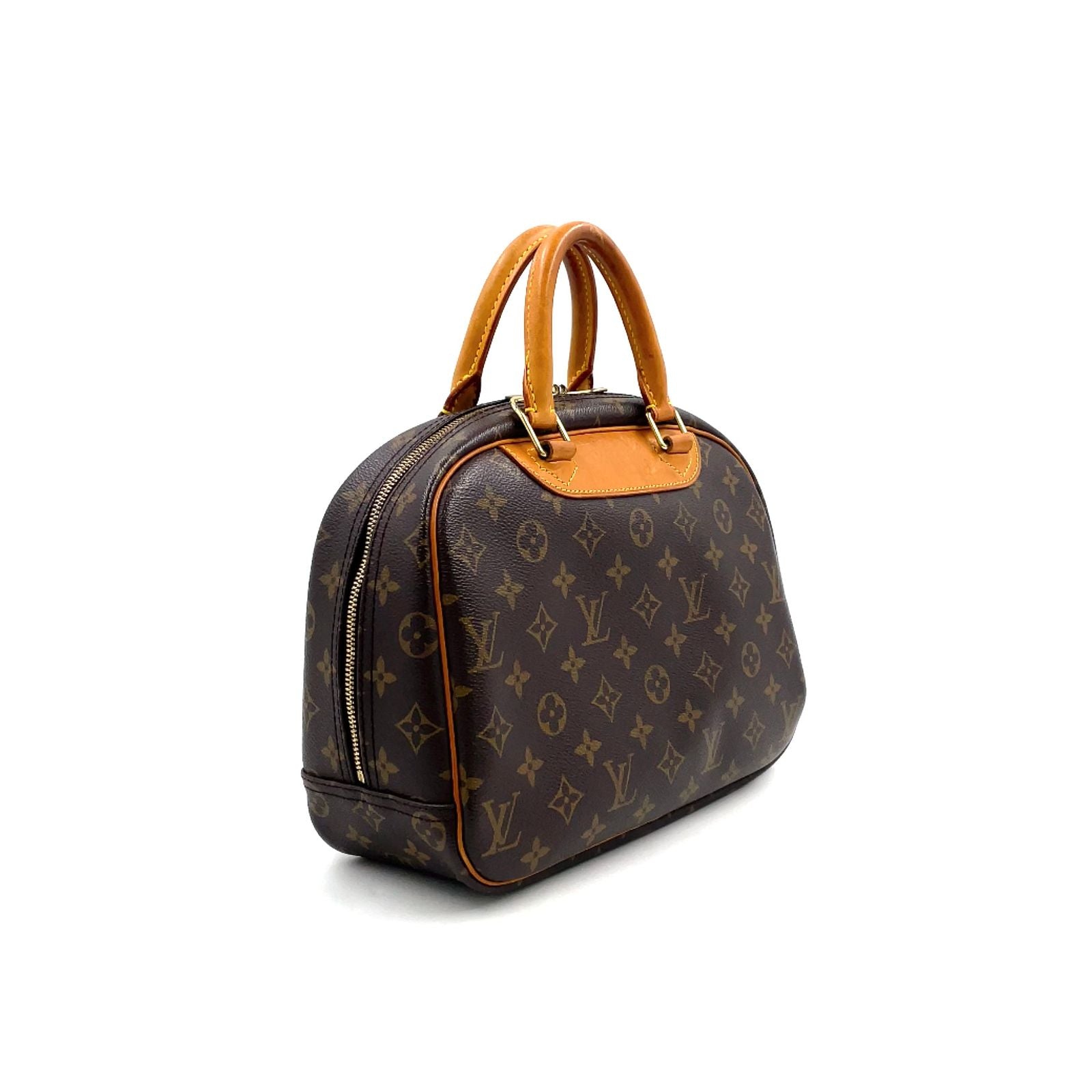 Louis Vuitton Monogram Leather Brown Light Handbag Gold — view 2