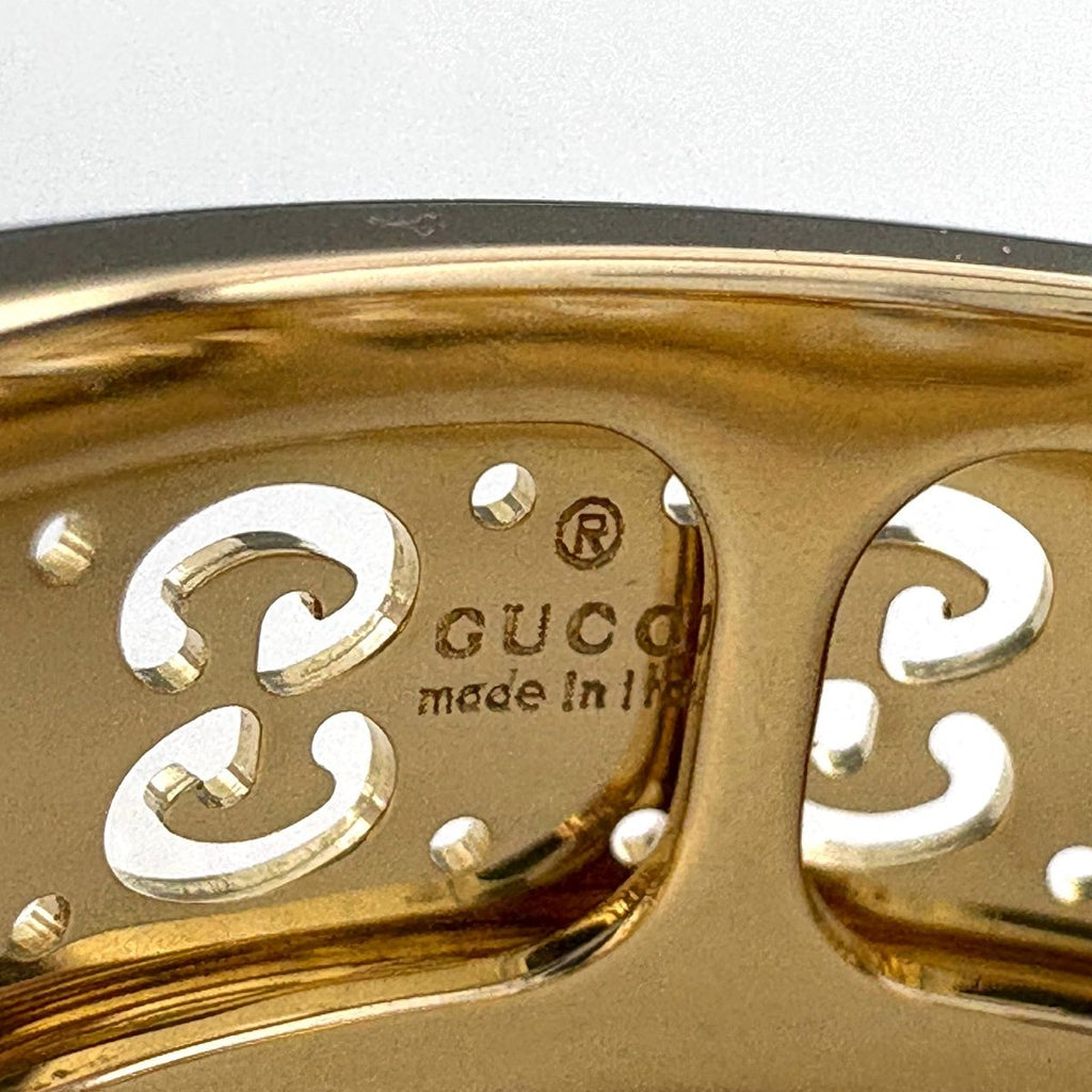 Gucci Icon Toile Ring YG Yellow Gold — view 5