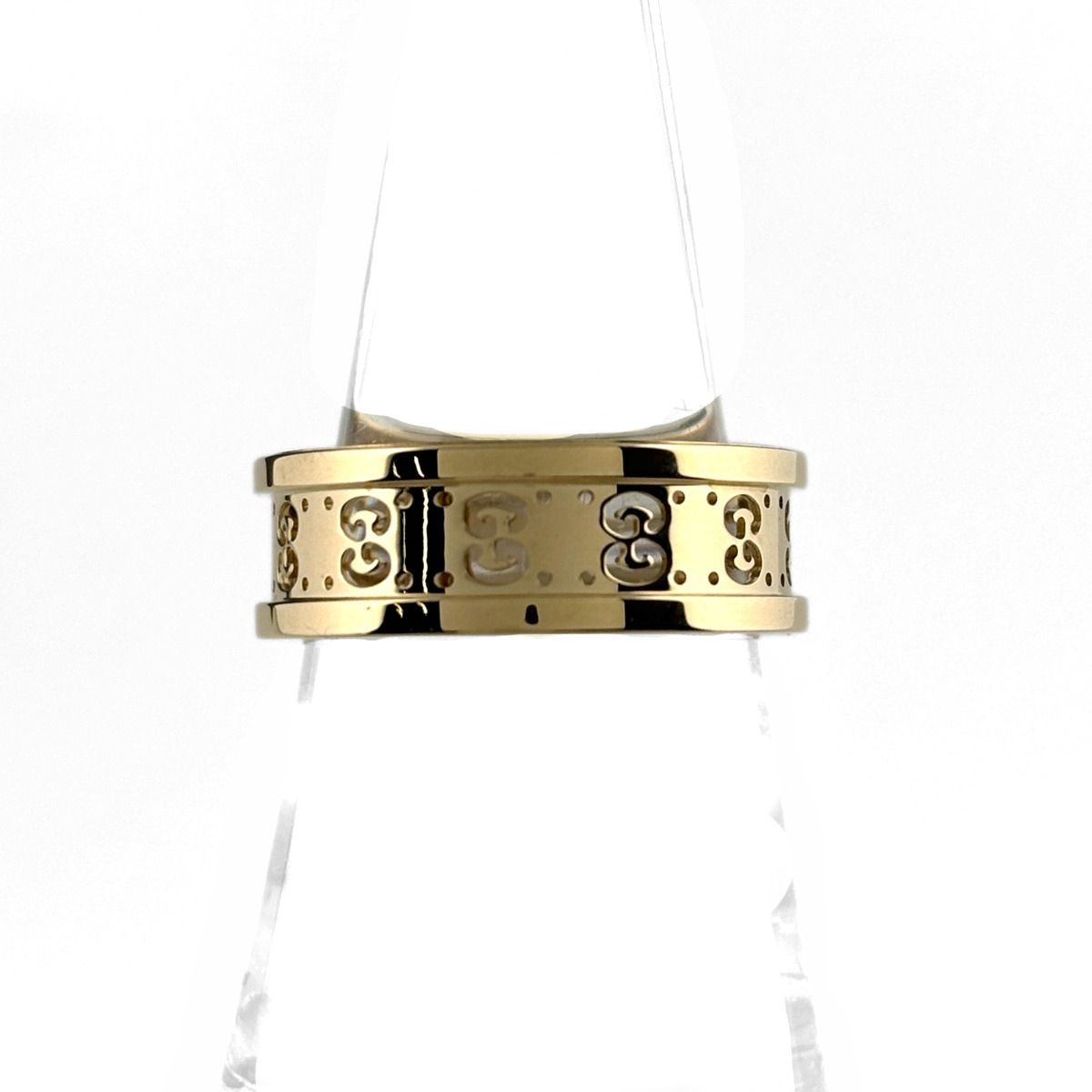Gucci Icon Toile Ring YG Yellow Gold