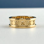 Gucci Icon Toile Ring YG Yellow Gold — view 3