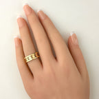 Gucci Icon Toile Ring YG Yellow Gold — view 4