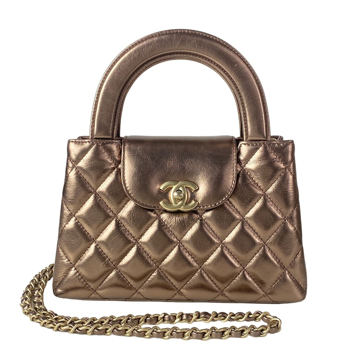 Chanel Shoulder Bag Quilted Mini Shopping Rose Gold
