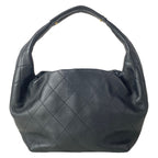 Chanel Shoulder Bag Hobo Black Gold Metal — view 3