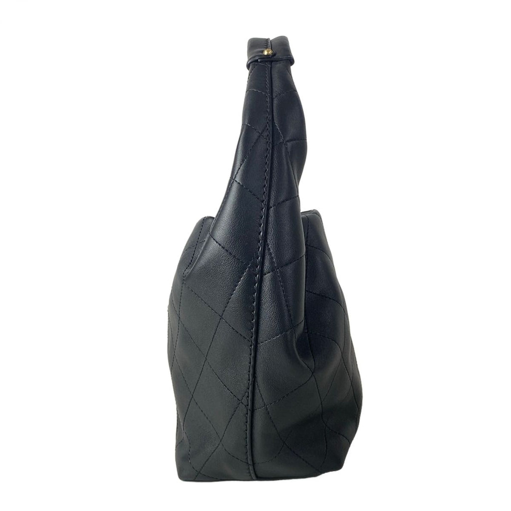 Chanel Shoulder Bag Hobo Black Gold Metal — view 4