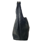 Chanel Shoulder Bag Hobo Black Gold Metal — view 2