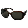 Chanel Sunglasses Dark Brown Black Camellia CC Logo Eyewear