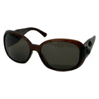 Chanel Sunglasses Dark Brown Black Camellia CC Logo Eyewear