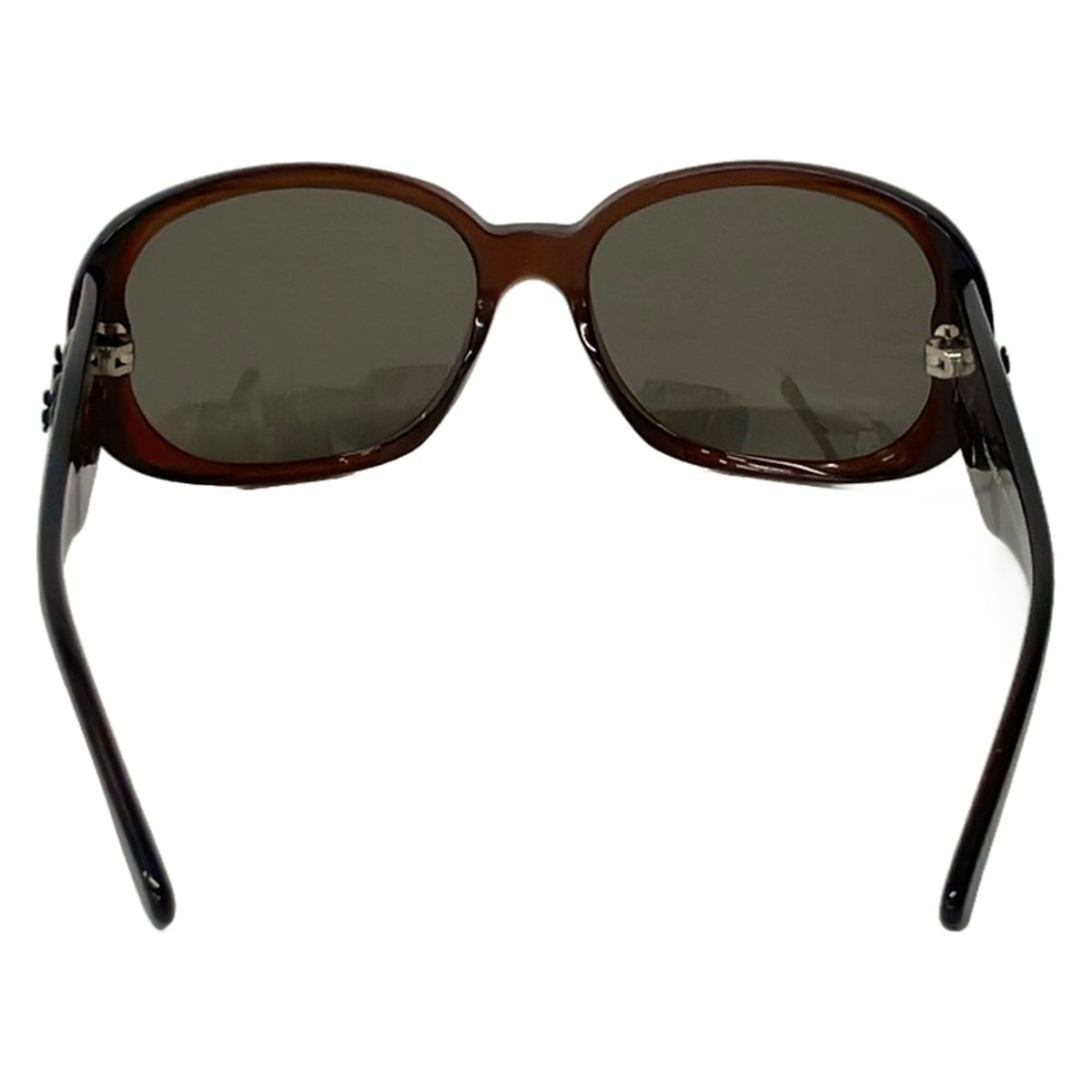 Chanel Sunglasses Dark Brown Black Camellia CC Logo Eyewear — view 3
