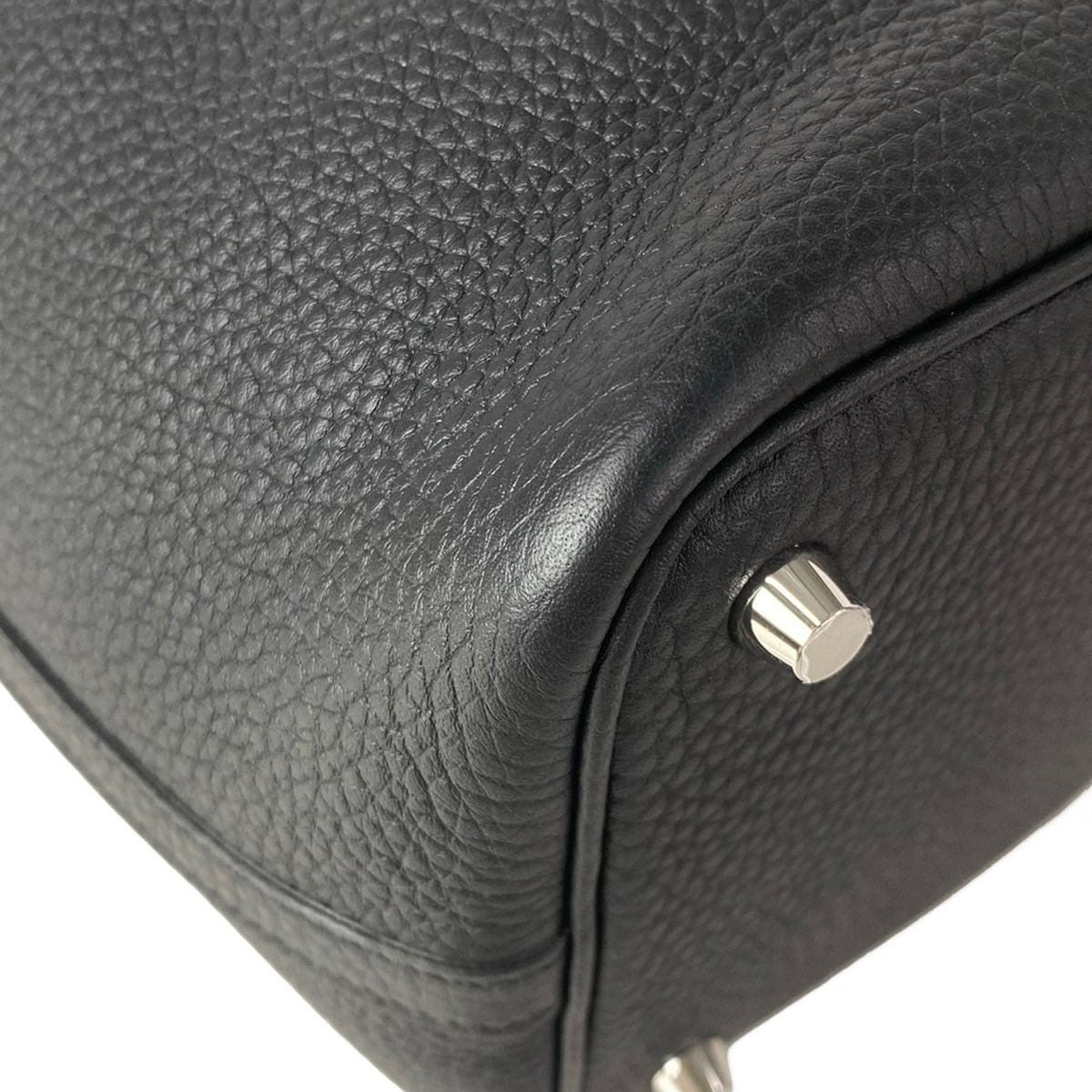 Hermes Handbag Picotin Lock PM Black Silver — view 6