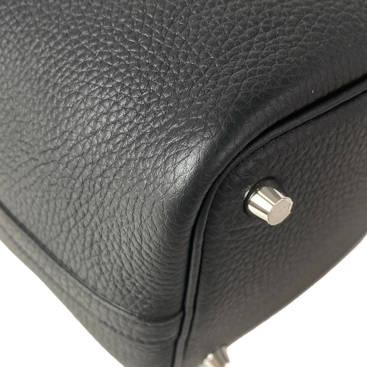 Hermes Handbag Picotin Lock PM Black Silver — view 8