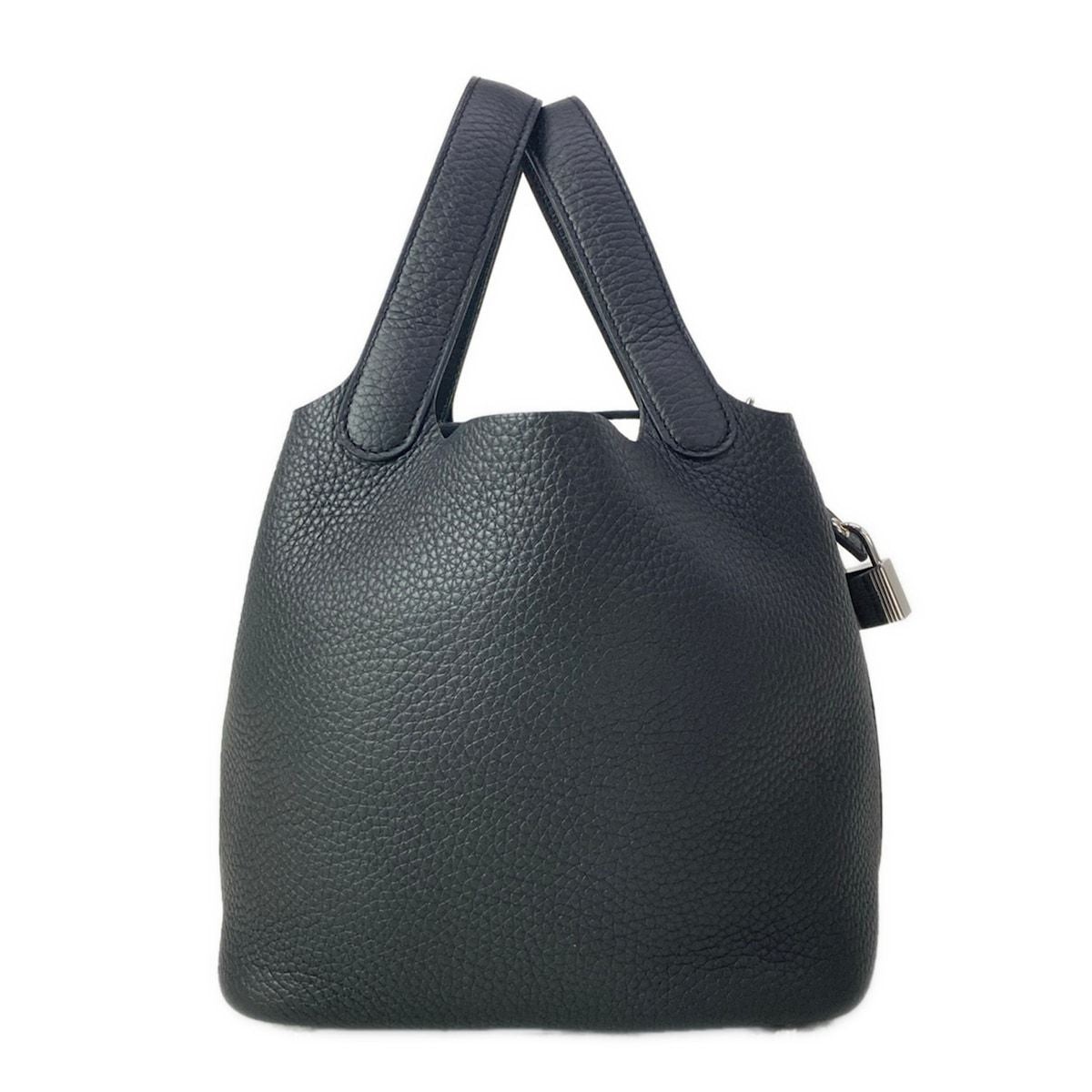 Hermes Handbag Picotin Lock PM Black Silver — view 3