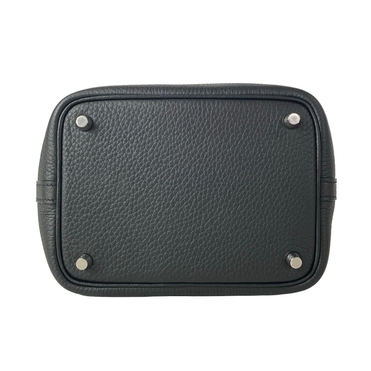 Hermes Handbag Picotin Lock PM Black Silver — view 5