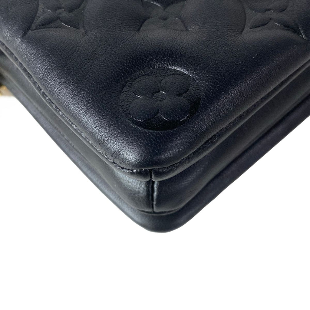 Louis Vuitton Shoulder Bag Cousin Pochette Noir Leather — view 8