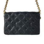 Louis Vuitton Shoulder Bag Cousin Pochette Noir Leather — view 3