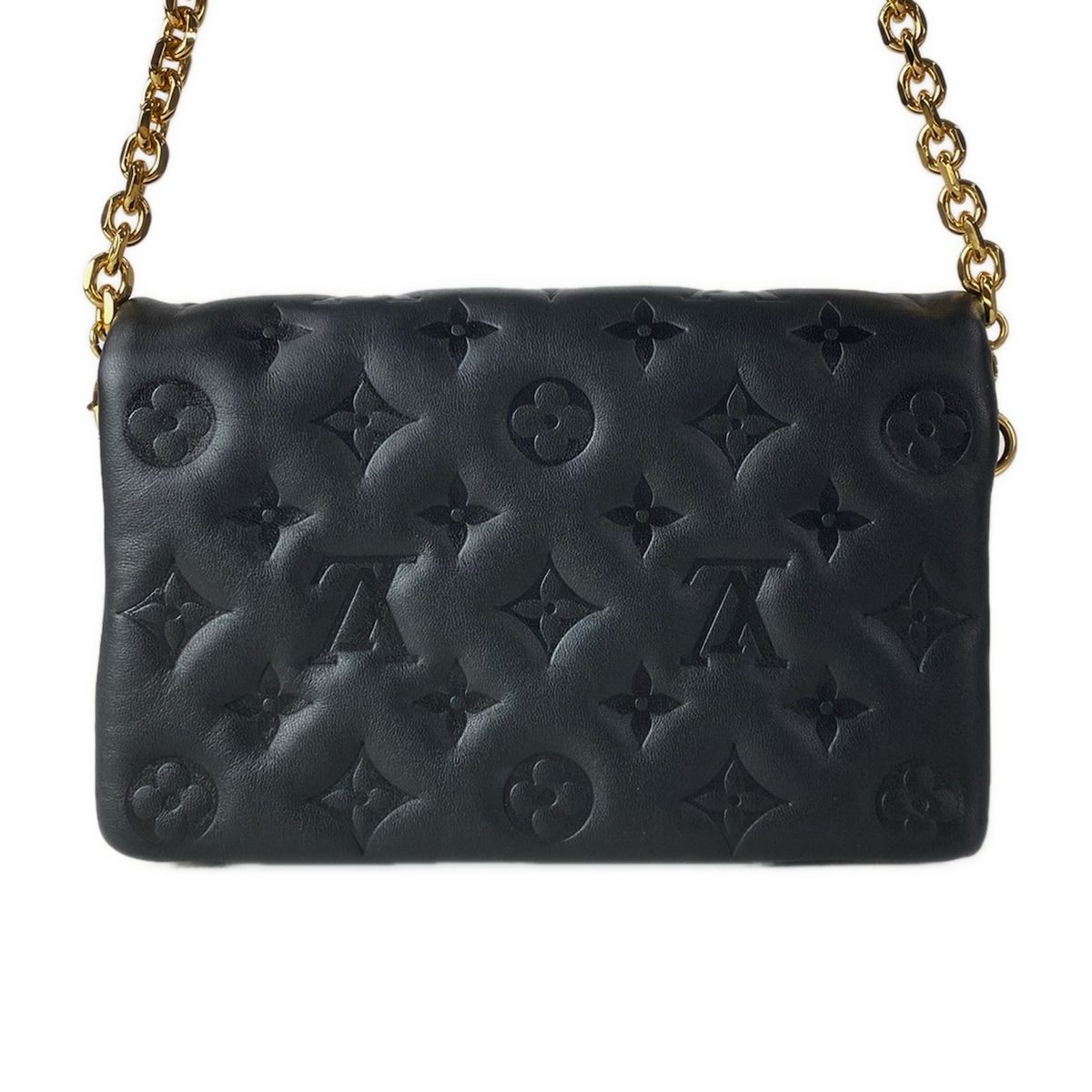 Louis Vuitton Shoulder Bag Cousin Pochette Noir Leather — view 3