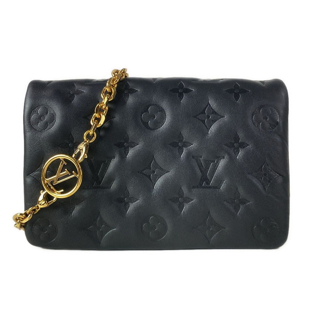 Louis Vuitton Shoulder Bag Cousin Pochette Noir Leather