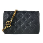 Louis Vuitton Shoulder Bag Cousin Pochette Noir Leather